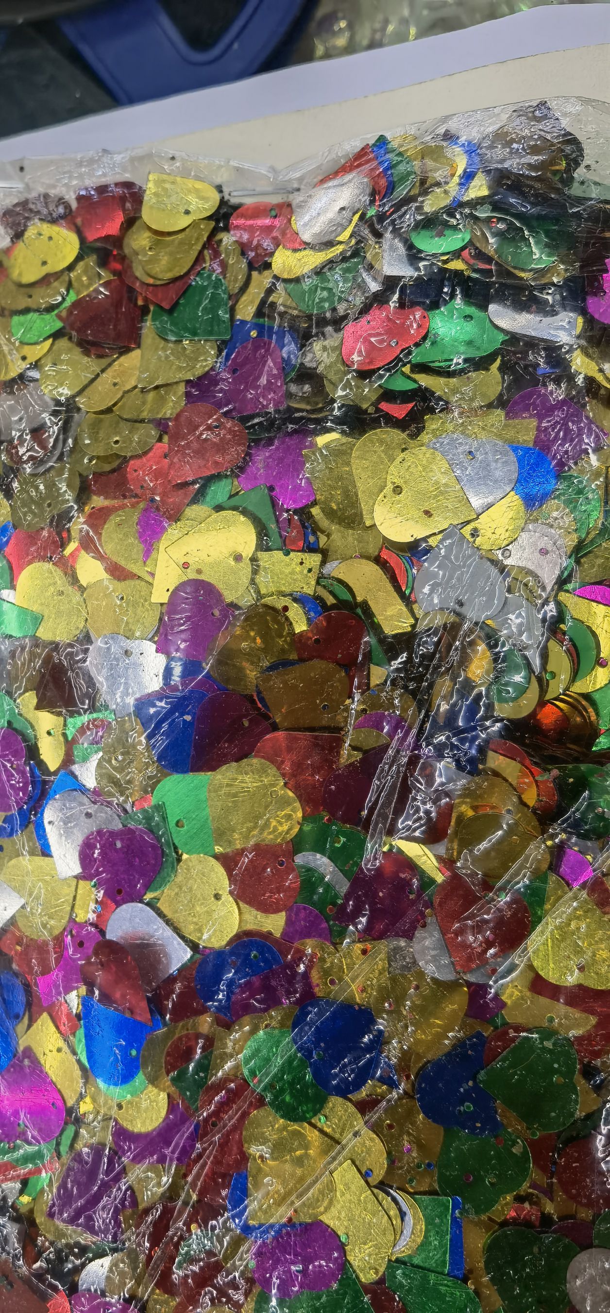 15mm pointed heart and peach heart mixed-color sequins, hand-embroidered items, wedding packaging and other semi-finished accessories, Jincan 113, high-temperature environmentally friendly sequins, hand-sewn, Jincan Decorative accessories 105