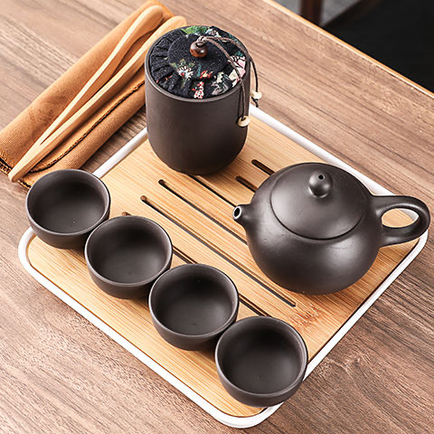 紫砂艺术茶具陶瓷茶具功夫茶套装批发旅行套装可以定制自己的logo
