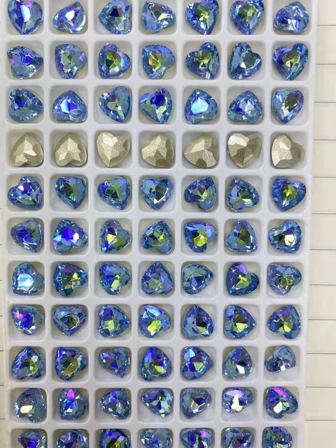 New 5*15 egg-colored pointed-bottom diamond K9 nail diamond, Super Sparkling pile diamond, three-dimensional diamond, DIY sticker diamond 5008 detail image 9