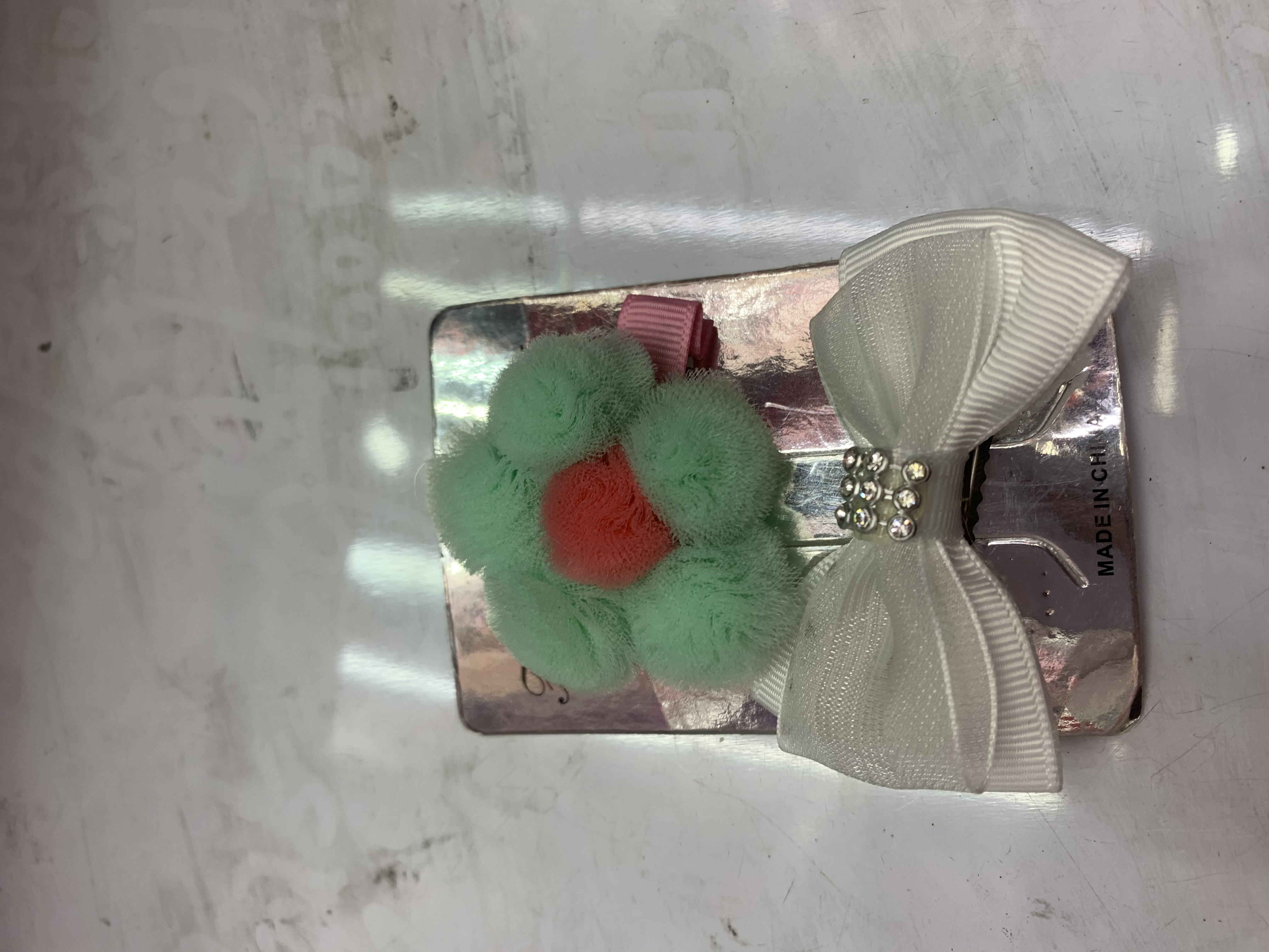 饰品/鸭夹/网球+蝴蝶结产品图