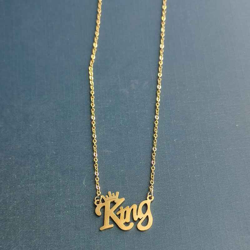 Cross-border new hip-hop pendant, European and American fashion trend men's KING letter bracelet manufacturer wholesale detail image 5