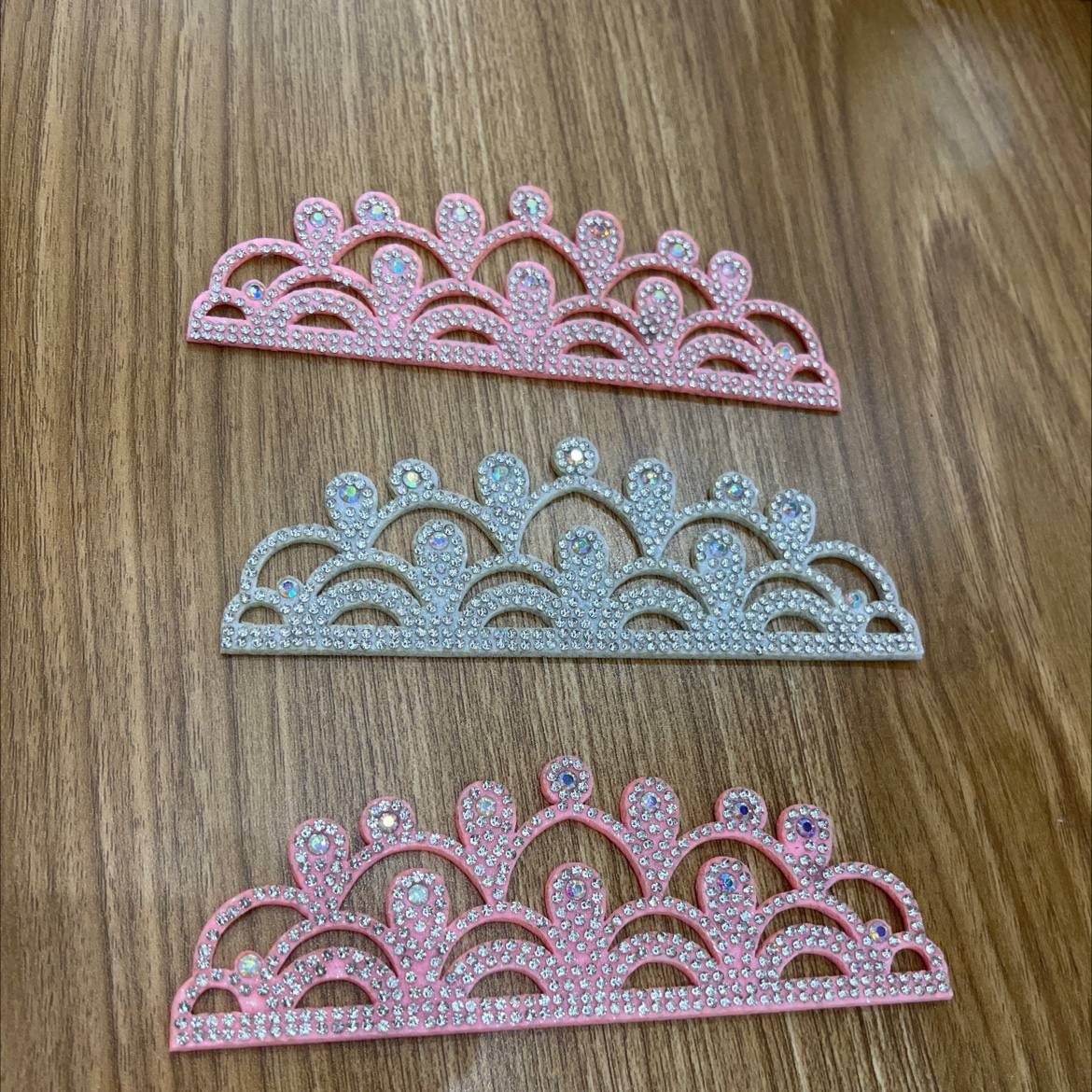 Phoenix Crown ultrasonic embossed Patch diy hair accessory semi-finished product Specification image