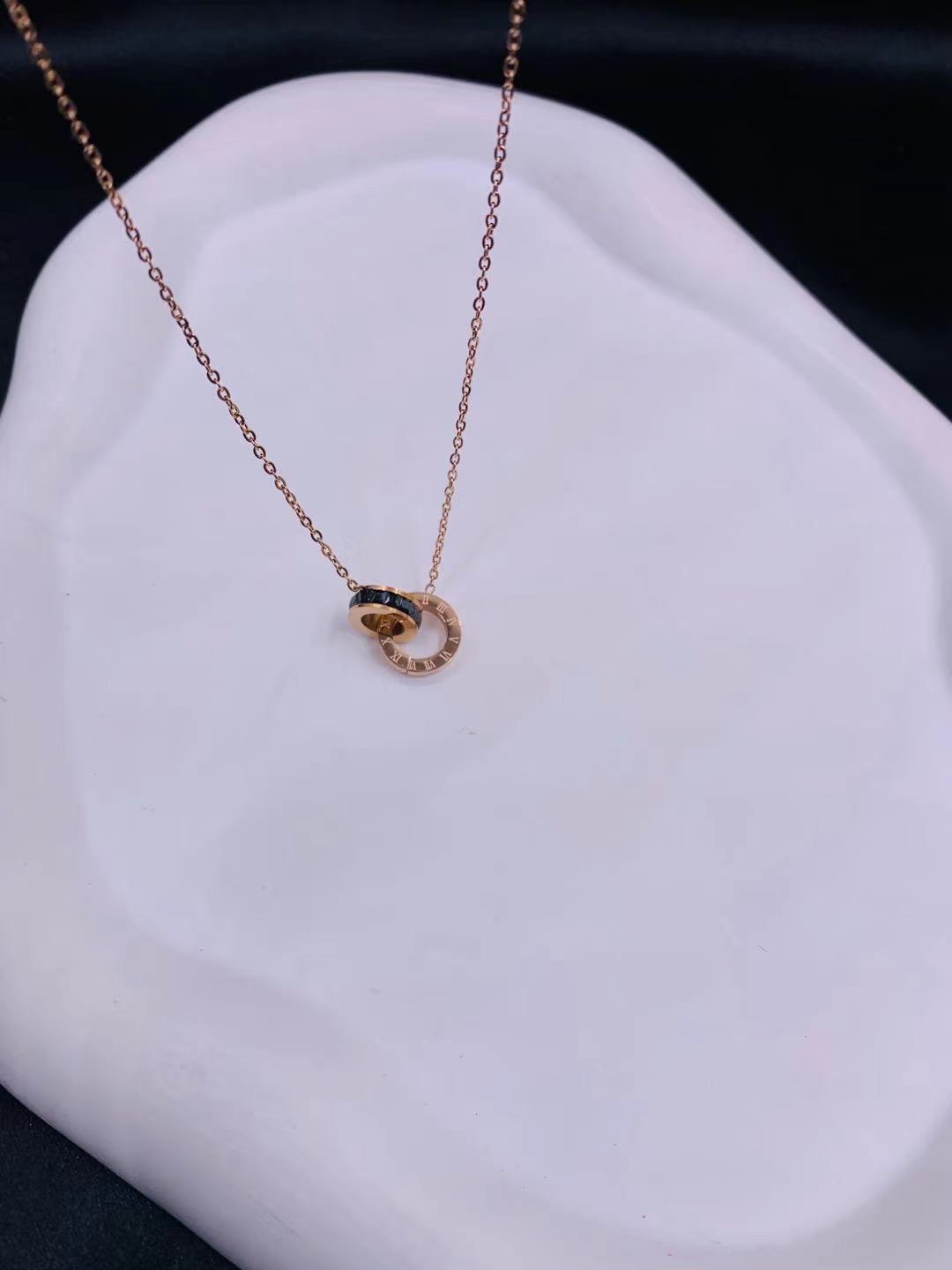 Roman rose gold necklace, Baolaibao, Baolaibao, Baolaibao