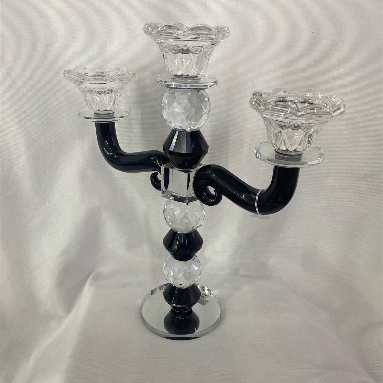 Crystal ornament, Bixing Crystal Candlestick KF472591-3, single package details Picture