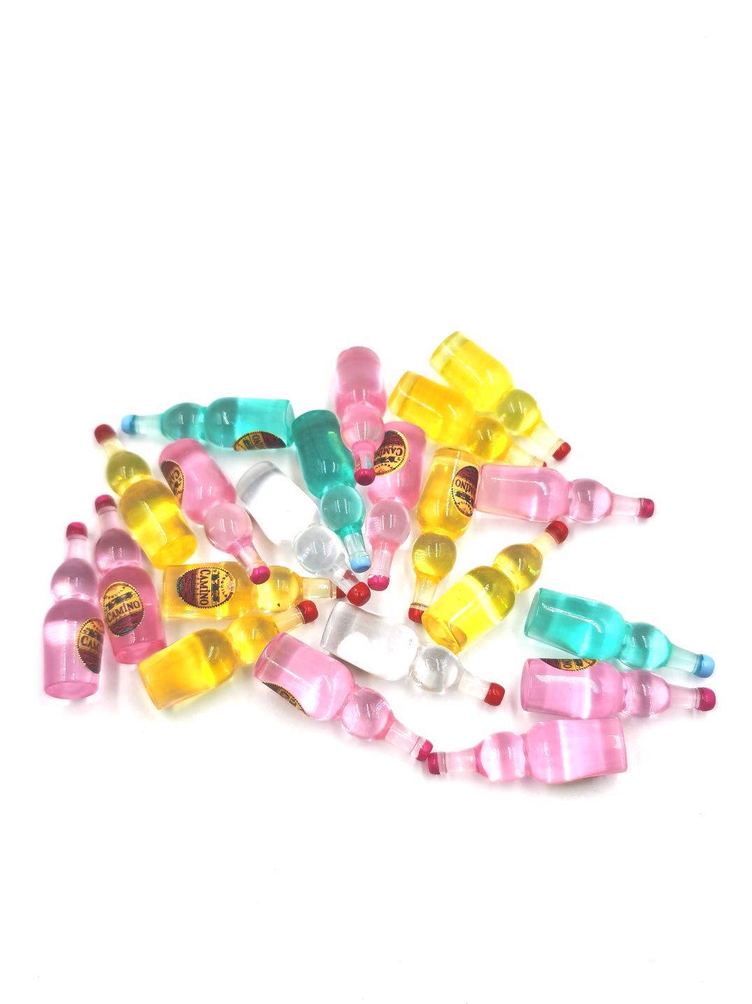 Resin accessories, phone cases, refrigerator patch materials, DIY handmade small bottles, wine bottles, simulation toys, jewelry accessories, beverage bottles, food and play ornaments, mixed bottles, wholesale foreign wine, lazy insect tequila, 500 pieces per pack Specification image