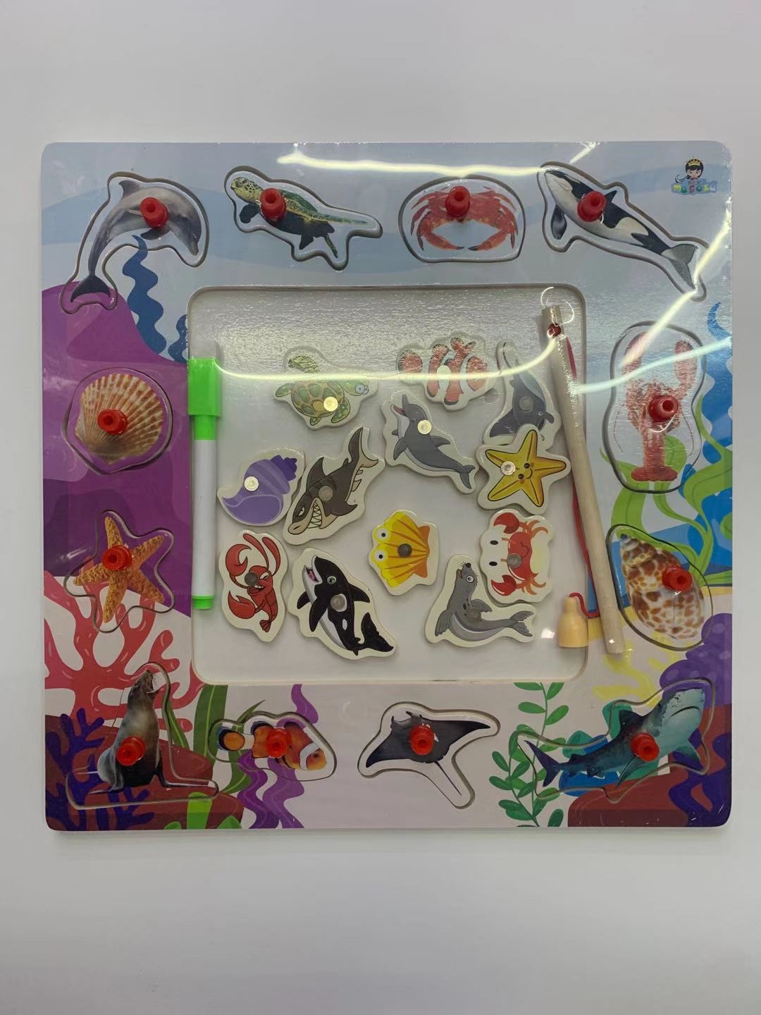 手抓钓鱼画板海洋款
