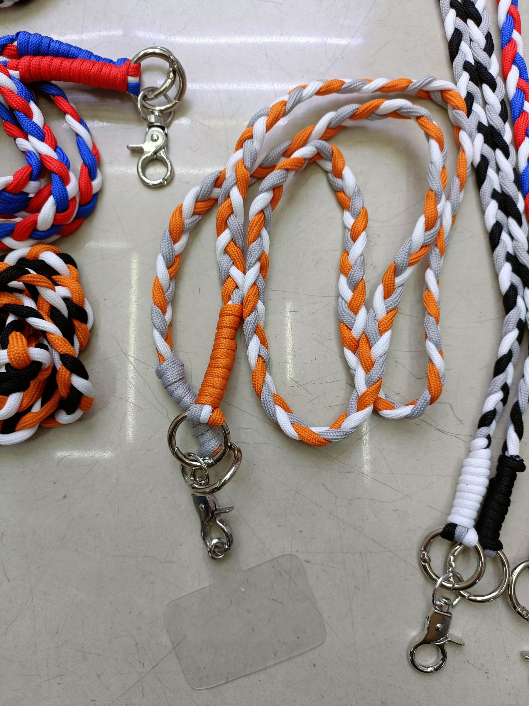 编织挂绳/手机挂绳/垫片白底实物图