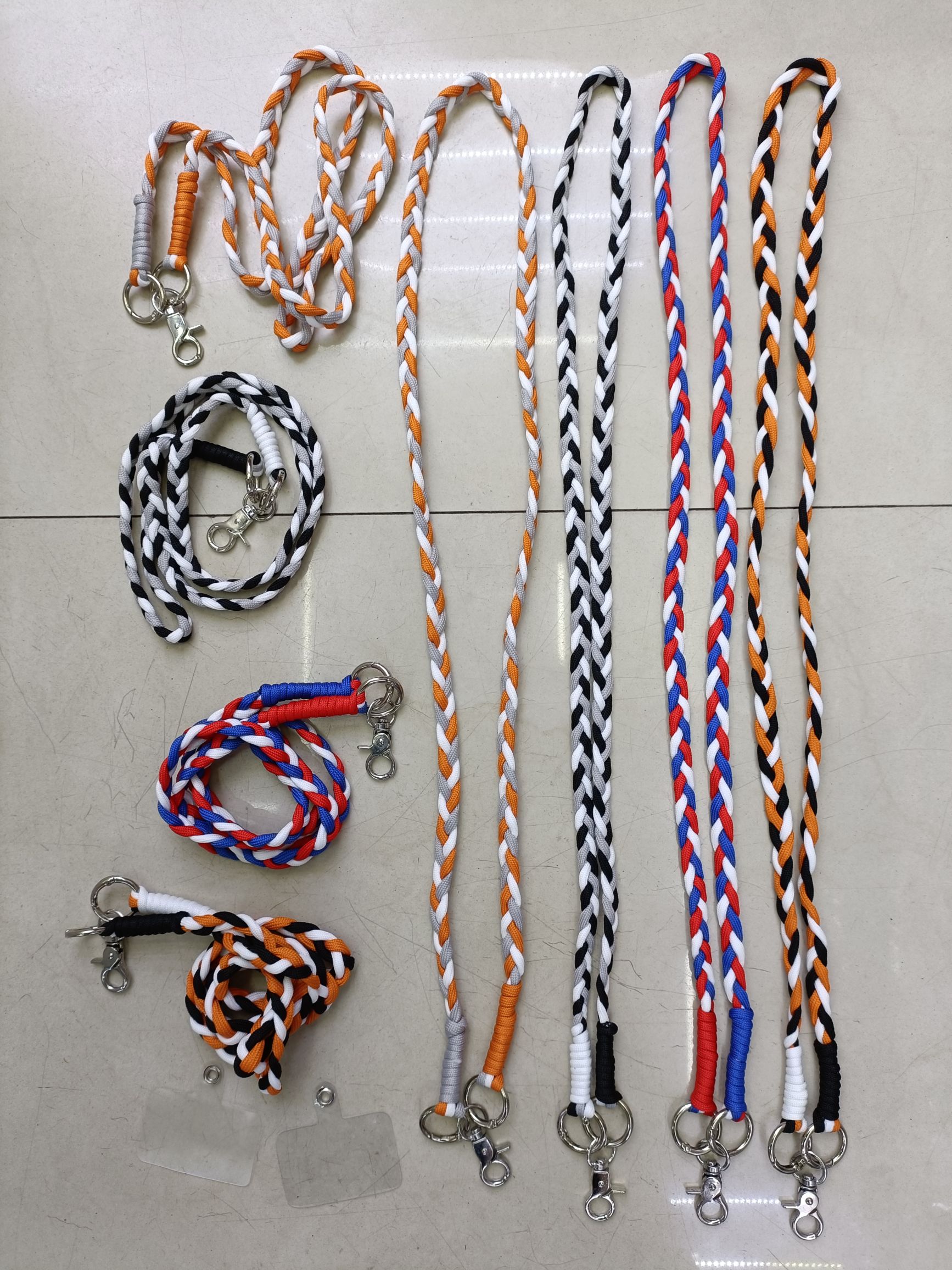 三色编织挂绳 手机挂绳+垫片