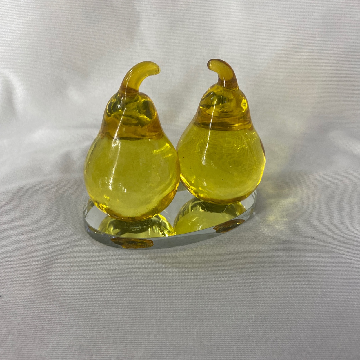 Crystal ornament, Bixing Crystal, crystal fruit Double Pear HZ26403, single package details Picture