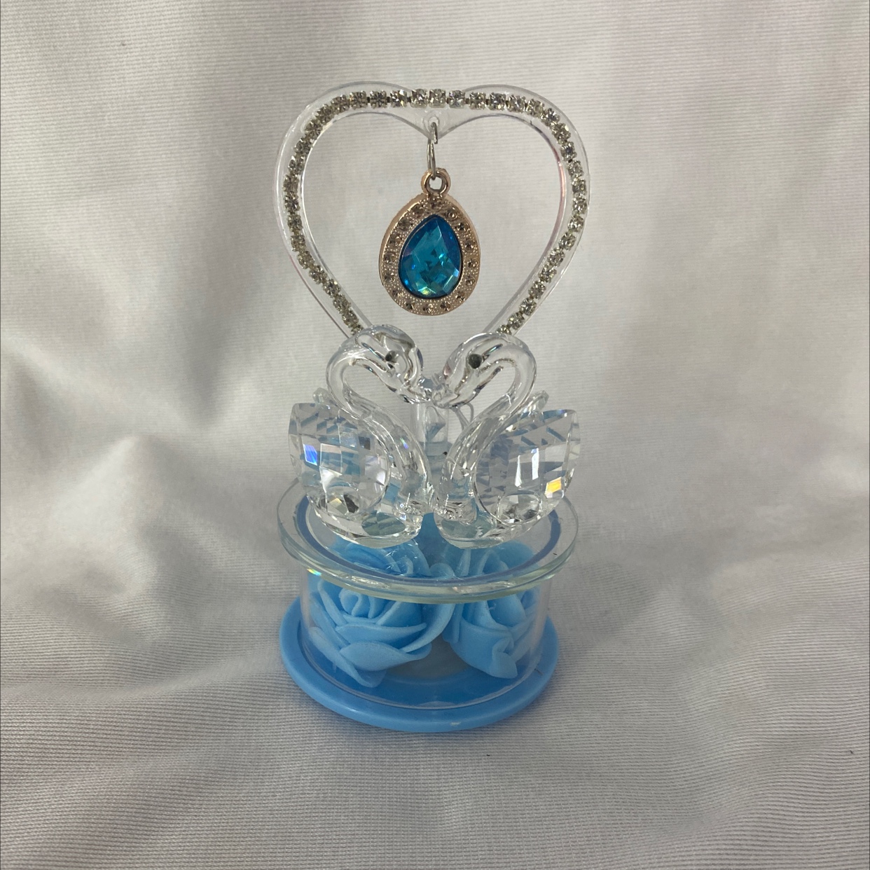 Crystal ornament, Bixing Crystal, crystal swan ribbon lamp, AZ1557, single package