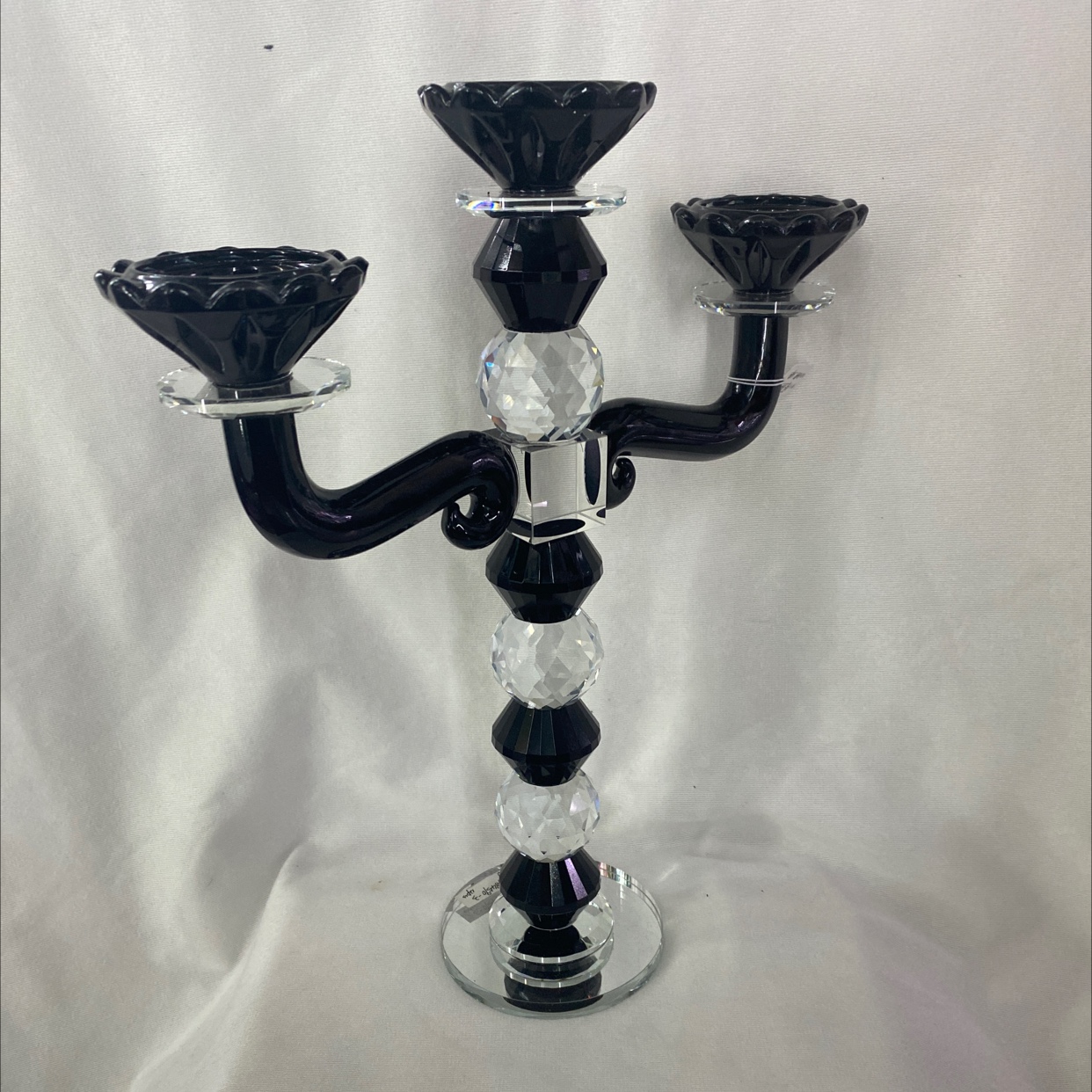 حزمة كريستال مغلفة منفردة من طراز KF784590-3 من شمعدان كريستال من طراز BixStar details Picture