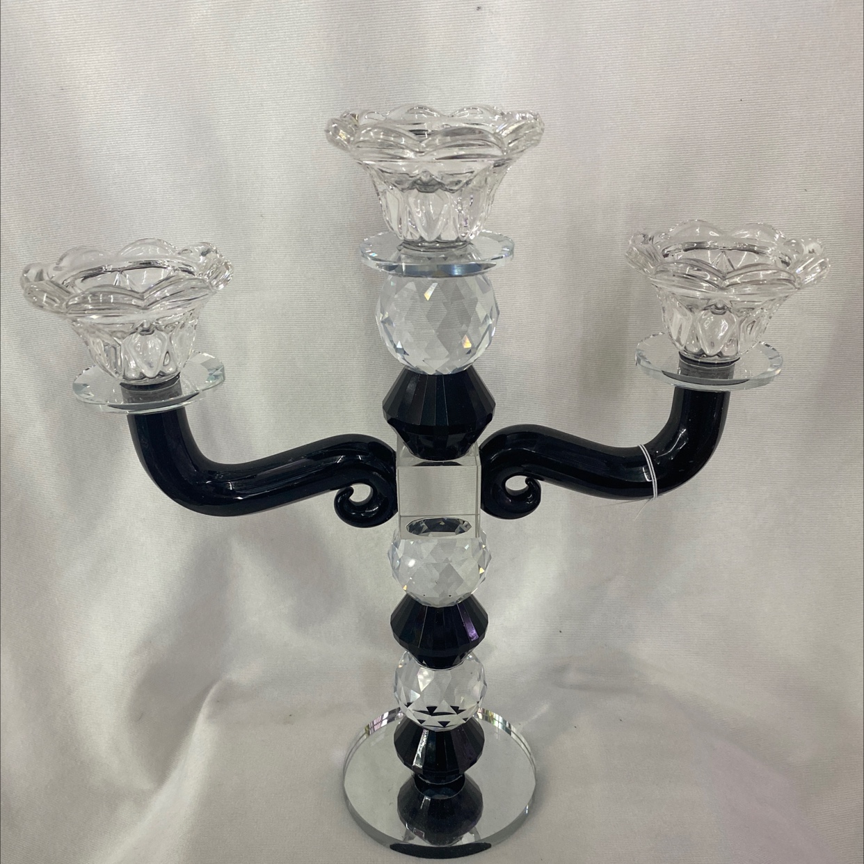 Crystal ornament, Bixing Crystal Candlestick KF472591-3, single package