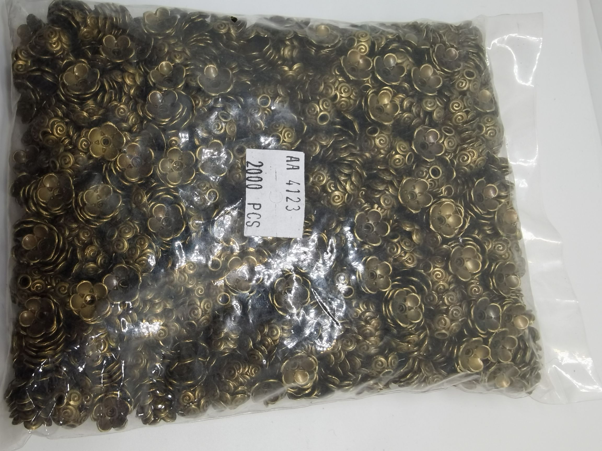 2000个一包10-12m包珠 青古花托
