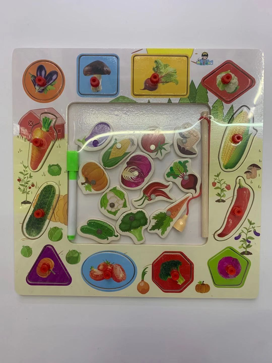 手抓钓鱼画板蔬菜款