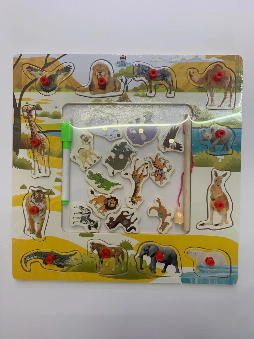 Hand-held fishing drawing board for animals