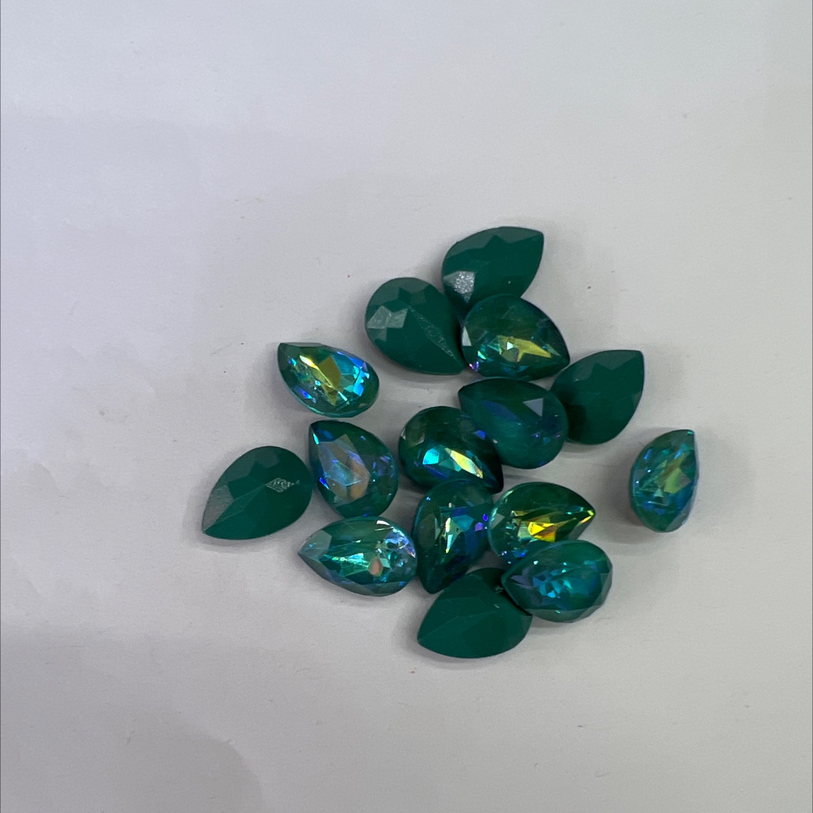 水滴10×14厚摩卡炫彩 晓艺饰品配件J851447