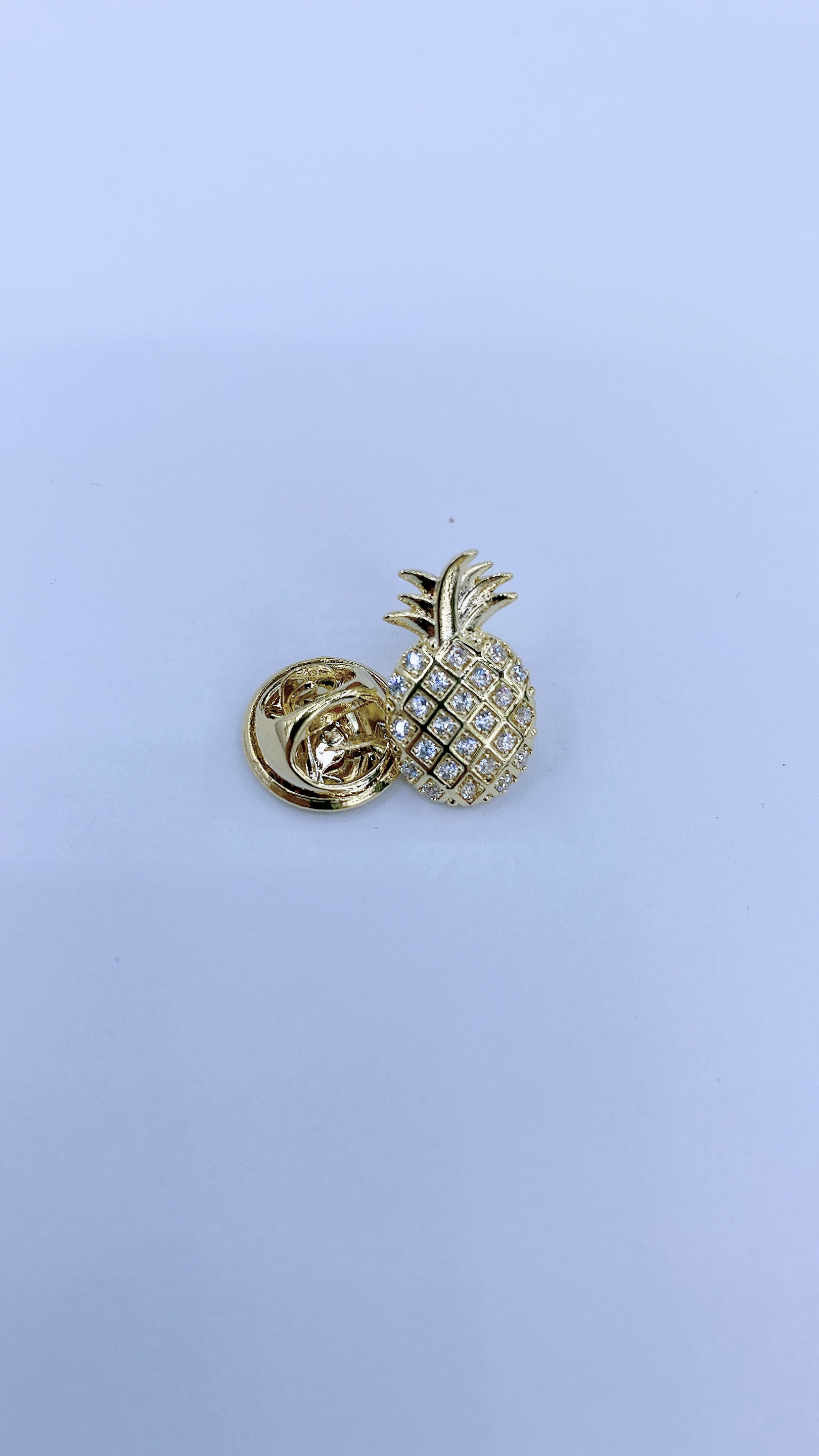 锆石菠萝胸针 时尚潮流胸花饰品