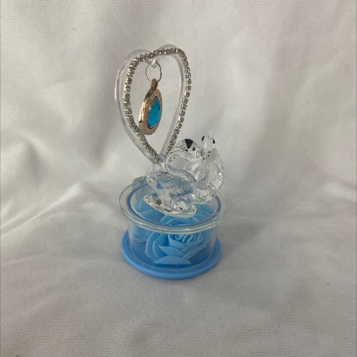 Crystal ornament, Bixing Crystal, crystal swan ribbon lamp, AZ1557, single package details Picture