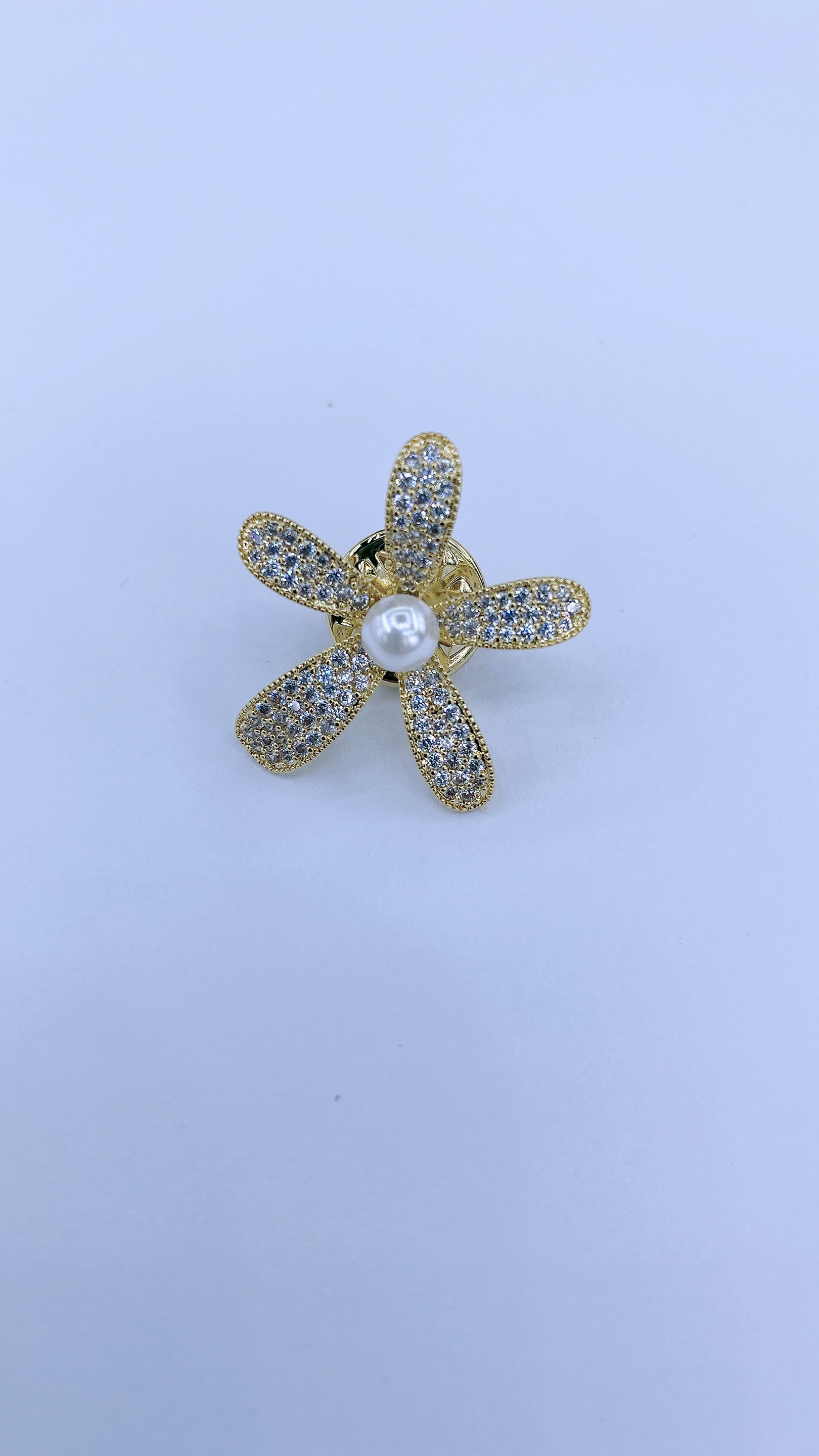 胸针/锆石花朵/珍珠细节图