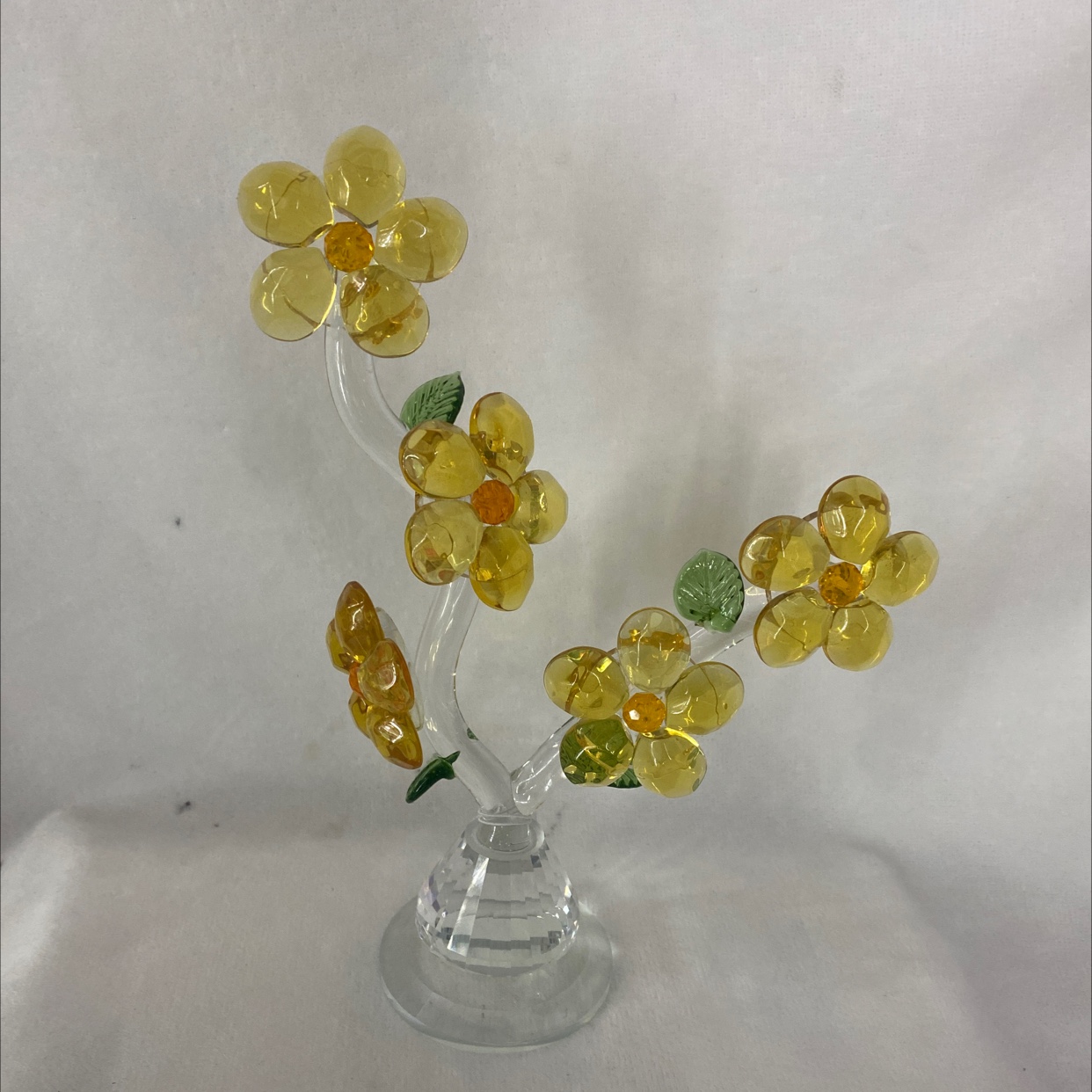 水晶摆件 碧星水晶 水晶花AA341491单个包装