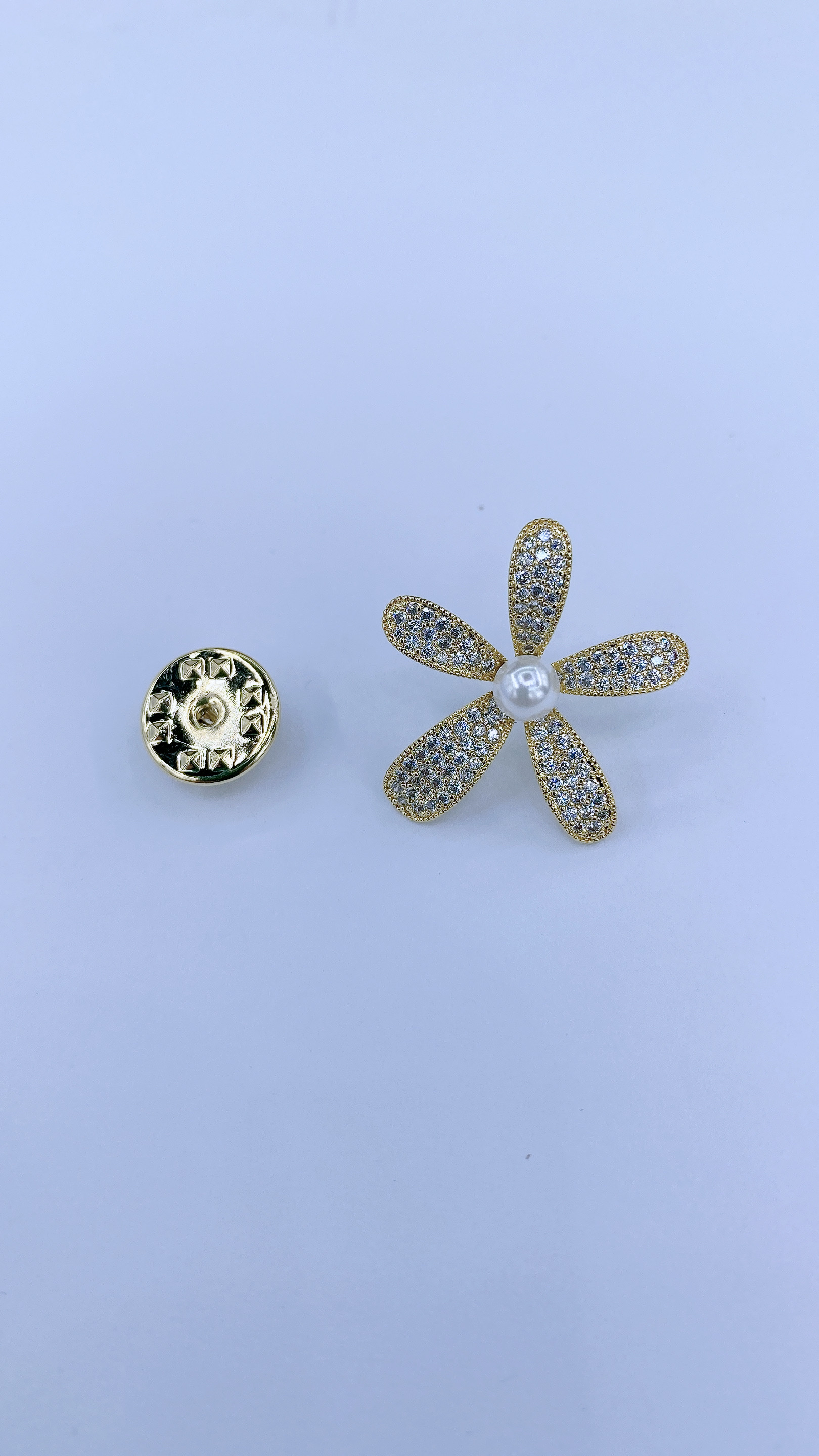 胸针/锆石花朵/珍珠产品图