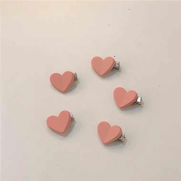 美美饰品020号夹子桃心压夹子韩版流行