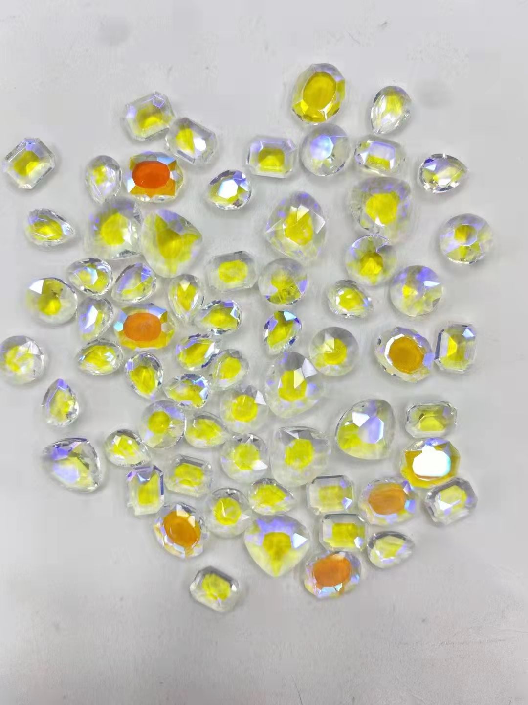 Nuevo taladro de fondo de punta de color fluorescente verde K9 taladro de uñas ultra flash taladro de heap taladro tridimensional DIY sticky drill 5018 detail image 15