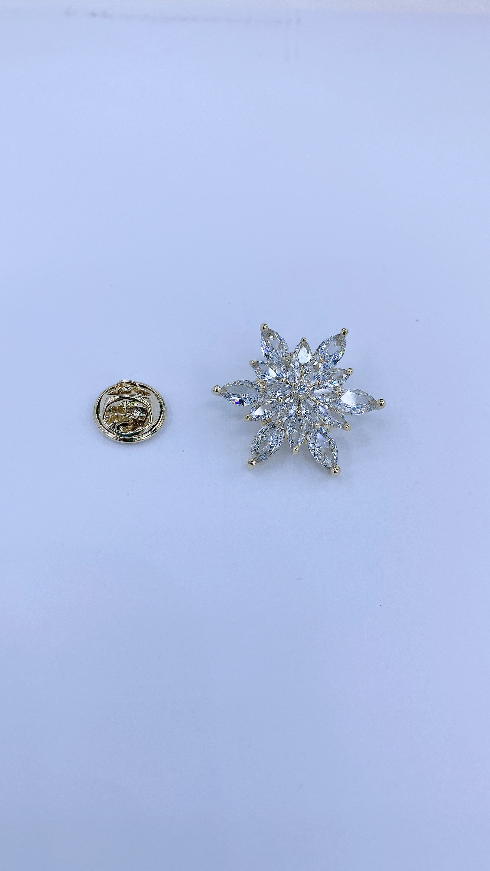 锆石星星花朵轻奢胸针领针时尚气质网红款饰品
