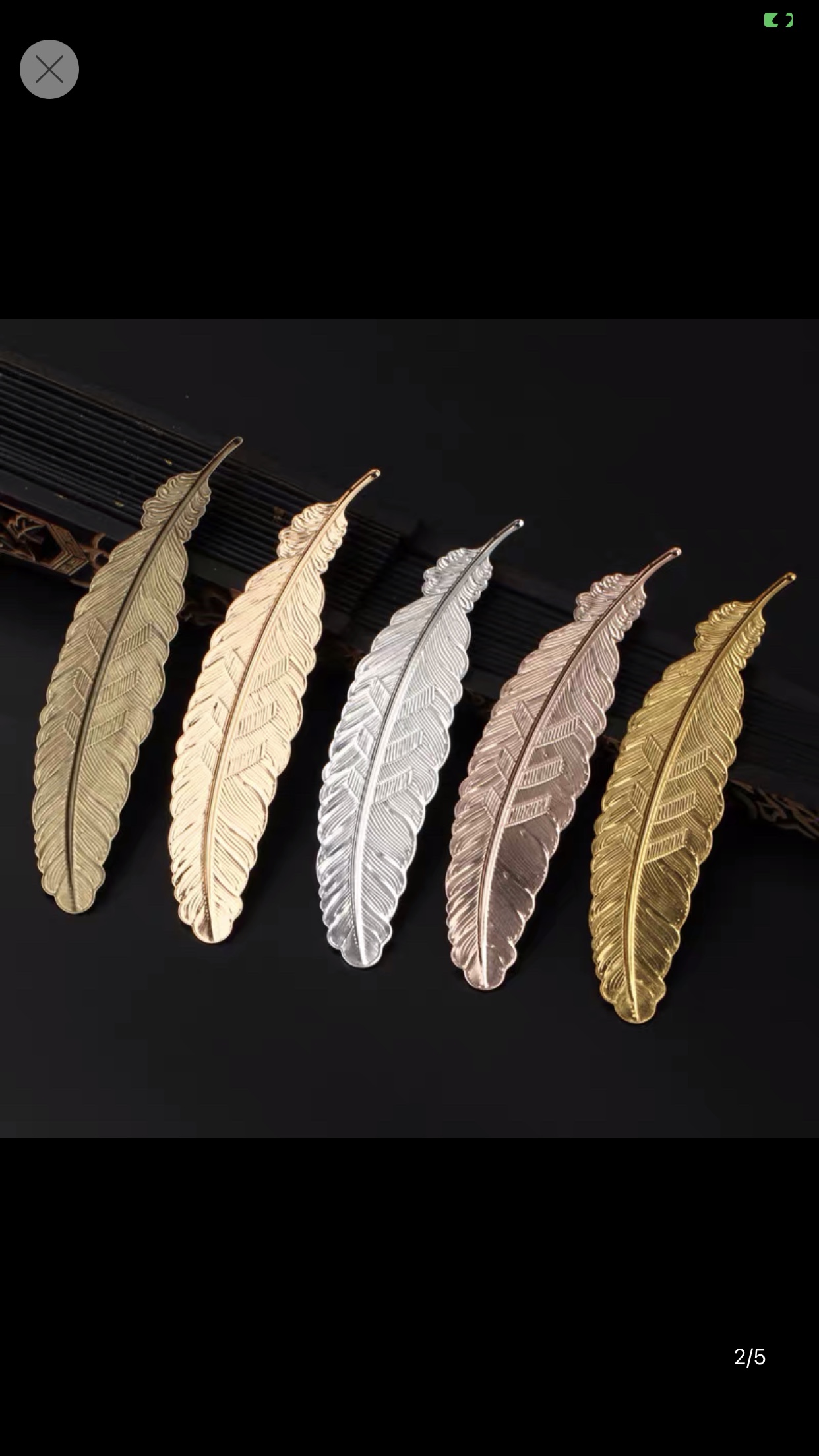 羽毛古风铜书签国风爆款清新毕业送礼品 复古精致金属羽毛书签1