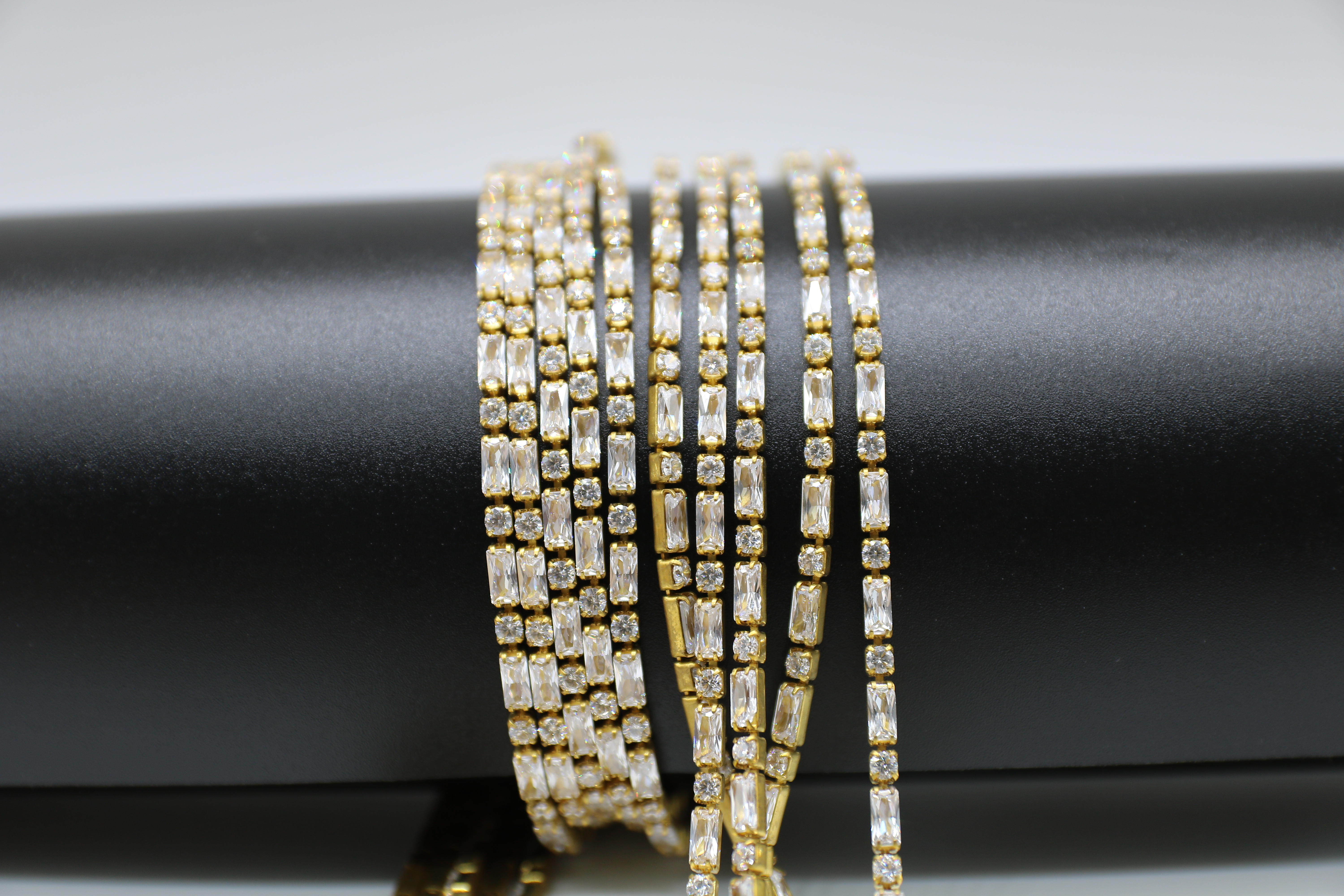 Zircon claw chain rectangular + round mixed claw chain shoes, clothing jewelry, earrings, necklaces and accessories