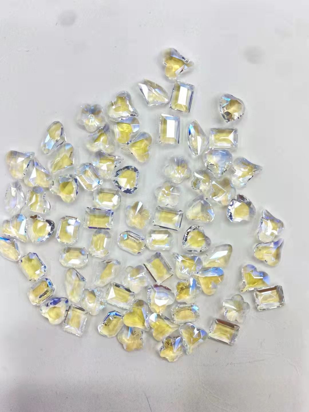 New colored pointed-bottom diamond K9 nail diamond, Super sparkling pile diamond, three-dimensional diamond, DIY sticker diamond 5016 detail image 5