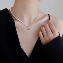永芳 fang‘s jewelry  小众设计感不对称拼接锁骨链 项链