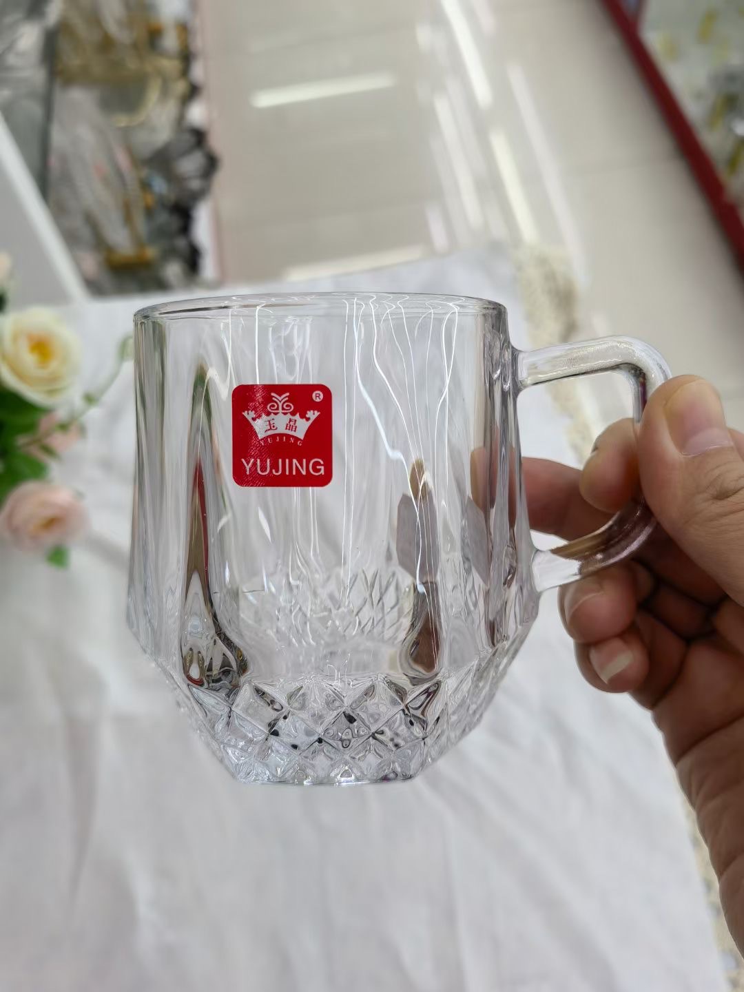 玻璃水杯/带把手产品图