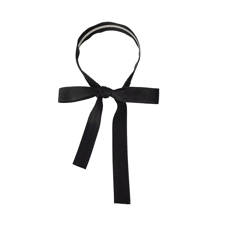 Colorful silk scarves, hair ties, fairy bows, ribbon hair bands, and high-end braided hair accessories for summer women to go out with Item Picture