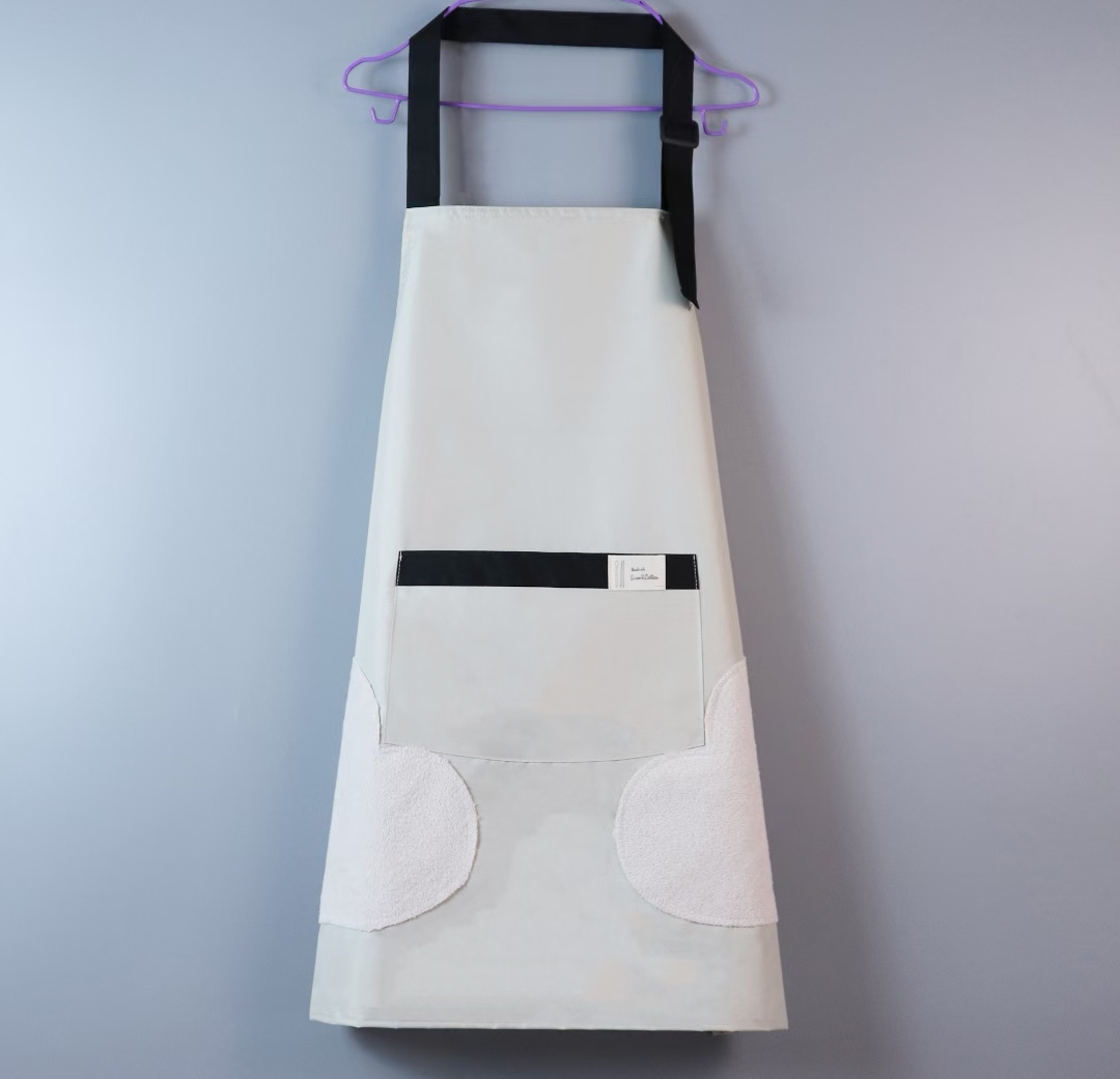 The kitchen baking home waterproof apron is cute and fashionable, oil-proof and stain-proof, and can be used to wipe hands. It is also a waist wrap for adults details Picture