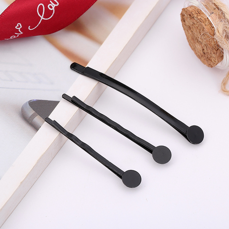 学波饰品配件夹子带片 夹子发夹 DIY配饰品