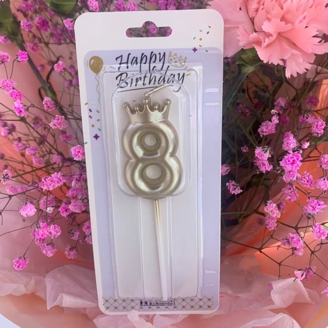 生日蜡烛/数字蜡烛白底实物图