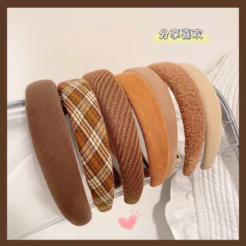 High head top autumn and winter hair band, women's hair clip, popular 2022 new facial cleansing headband, women's hair tie, hair hole Item Picture