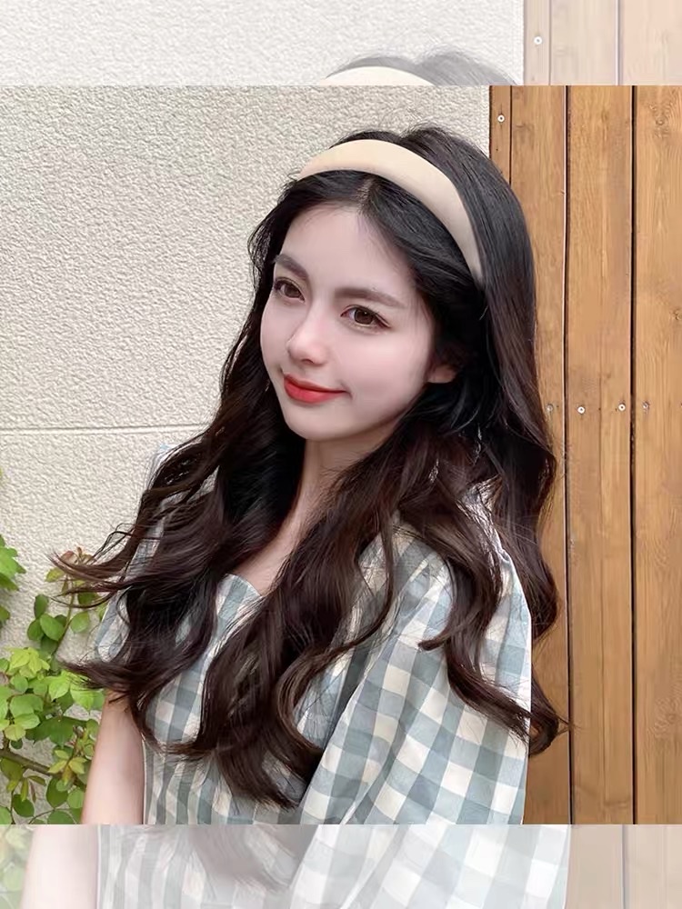 High top, wide edge sponge hairband for women, summer Internet celebrity 2022 new style hair clip, summer headband and headwear Specification image