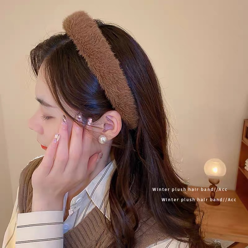 High head top autumn and winter hair band, women's hair clip, popular 2022 new facial cleansing headband, women's hair tie, hair hole details Picture
