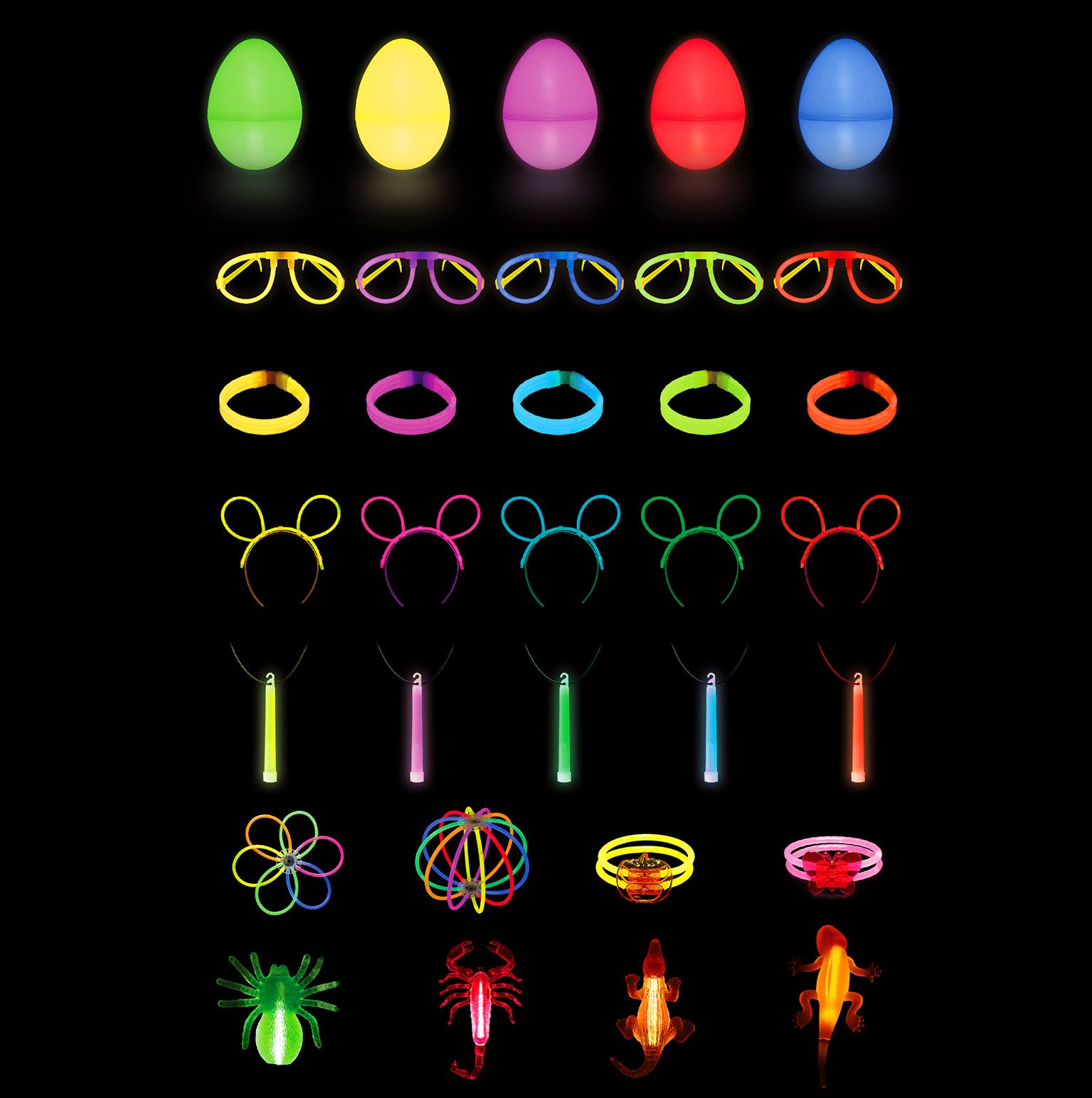 荧光套装荧光兔子耳朵发卡，儿童玩具新奇特。详情图4