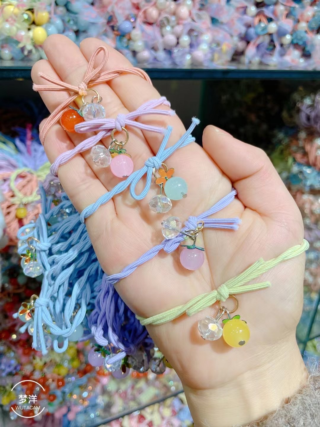 七彩饰品2022年新款时尚韩版潮流网红爆款皮筋头绳34