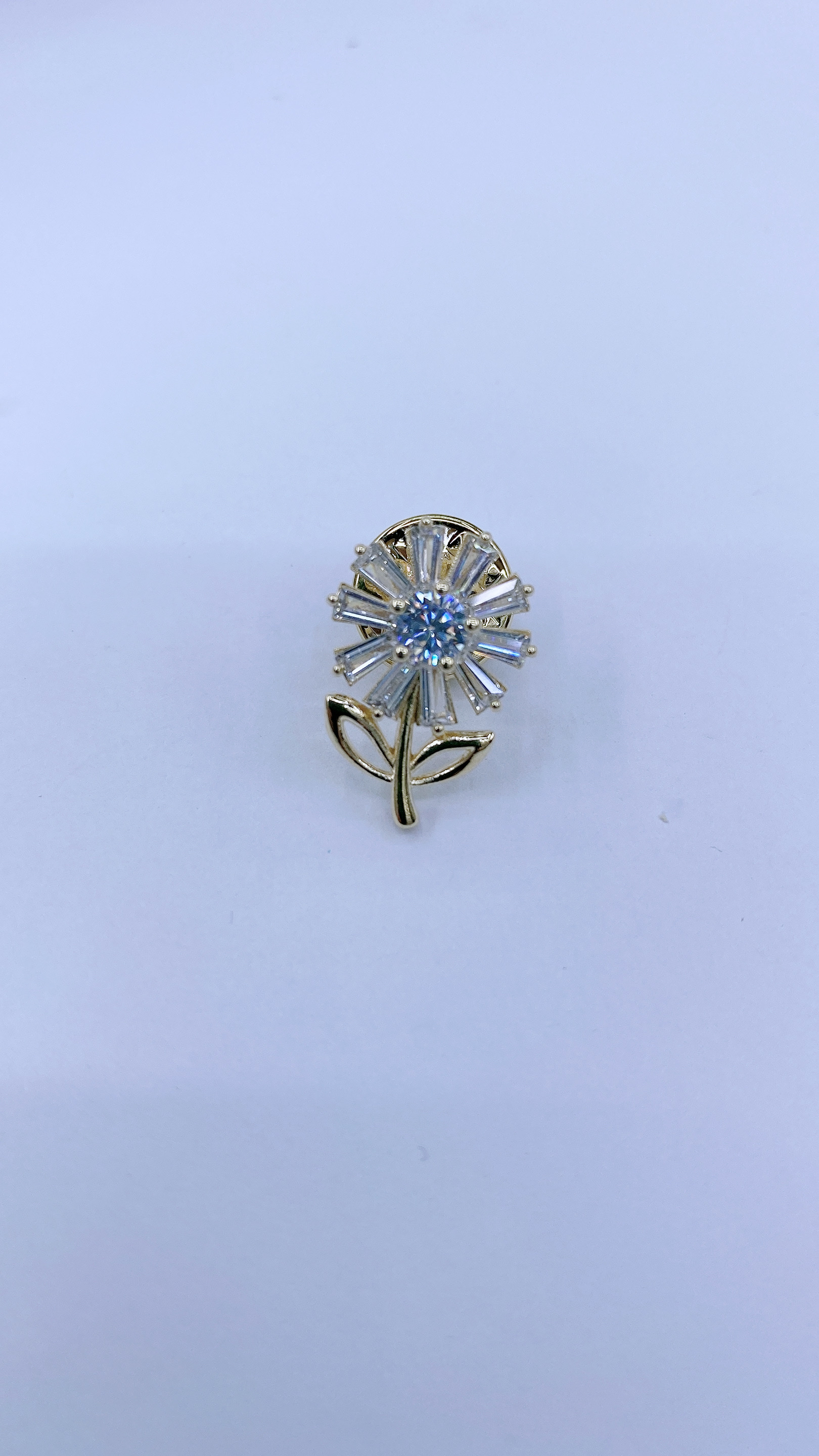 锆石/胸针/花朵细节图