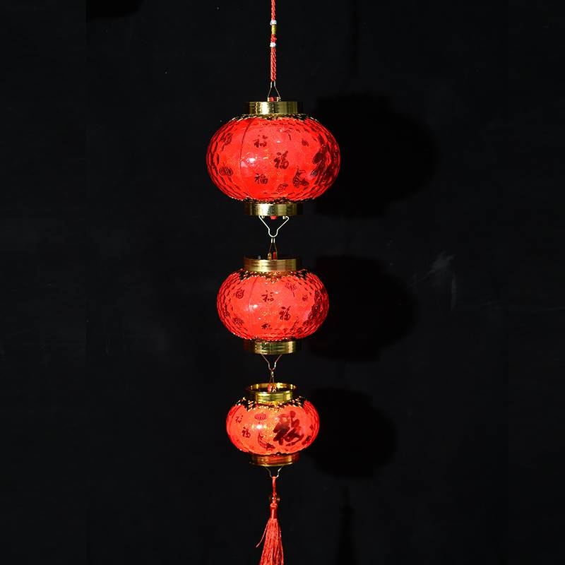 中秋水晶亚克力福手提冬瓜形灯笼音乐儿童舞台装饰灯详情3