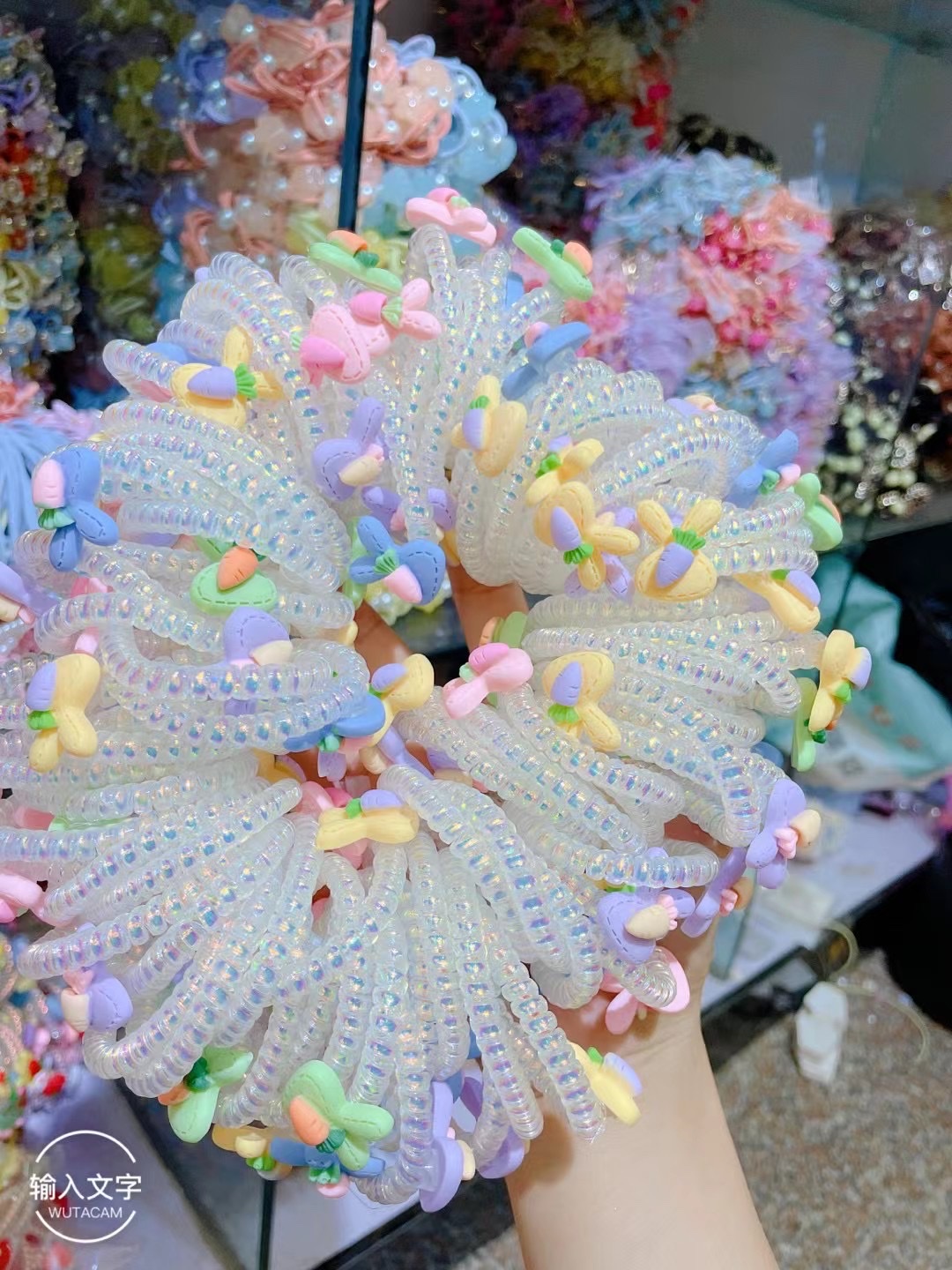 七彩饰品2022年新款时尚韩版潮流网红爆款皮筋头绳2