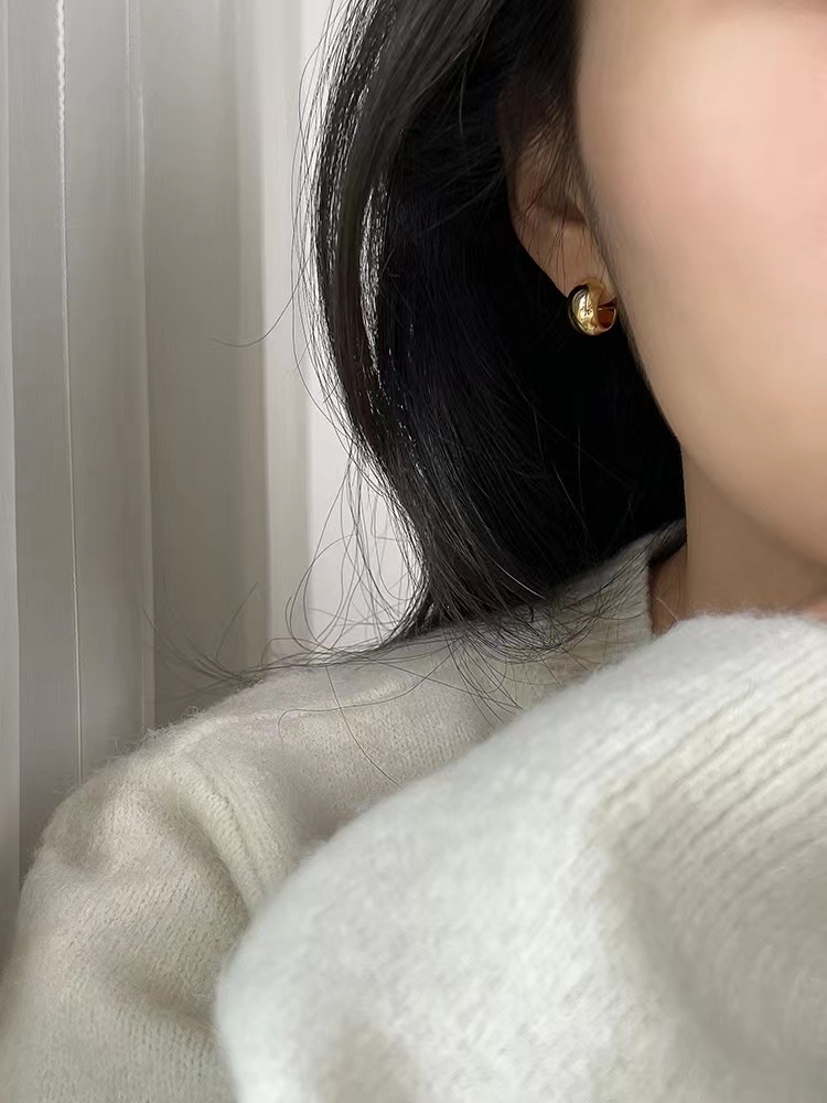 经典时髦ins豌豆耳钉冷淡风气质高级感小众设计耳环耳饰女