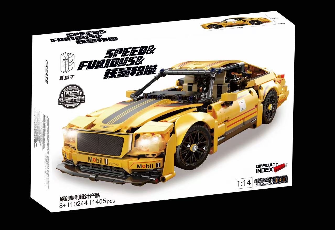Rifeng Toys 10244 Frenzy Mechanical Series 1:14 Bentley Building Blocks