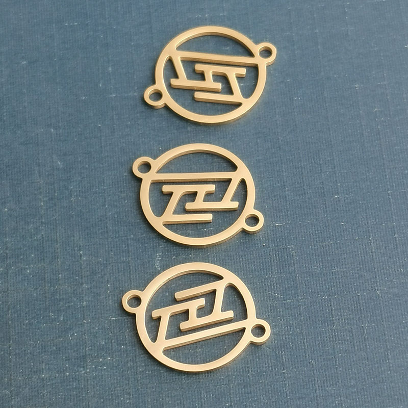 Laser Dog brand titanium steel pendant accessories, bracelet necklace accessories, cross-border new product accessories, creative new products detail image 4