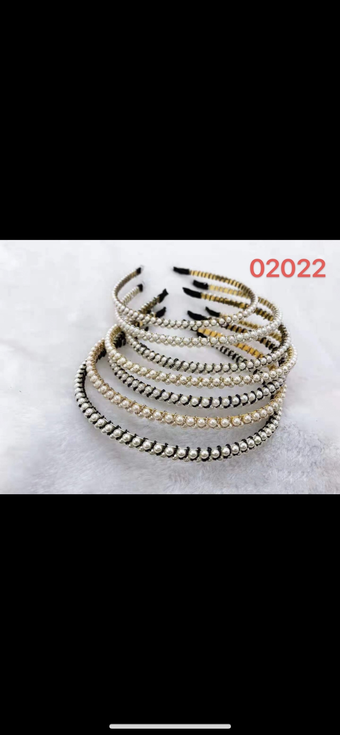 新款纯手人工交叉水晶网红爆款珍珠交叉头扣