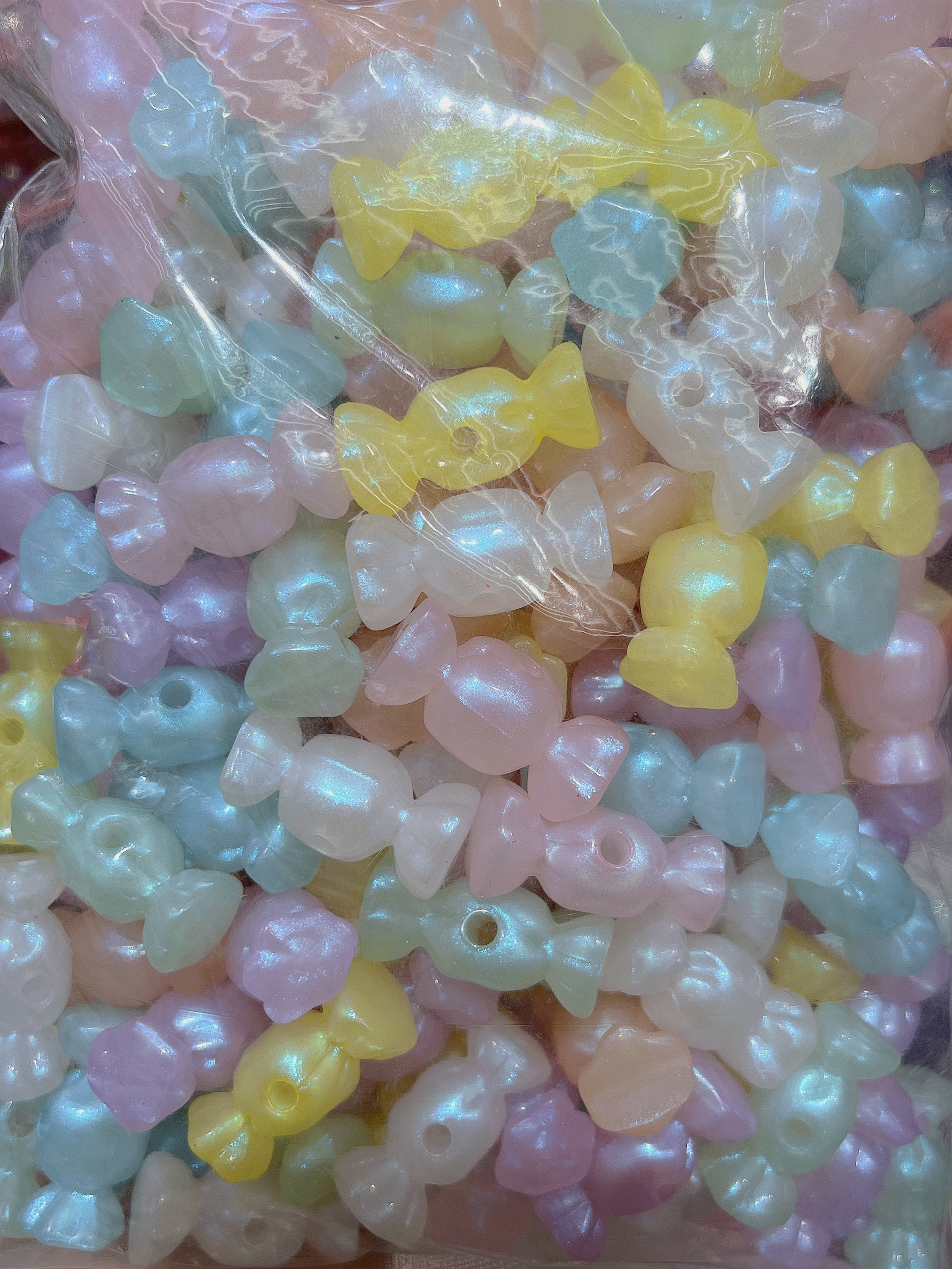 Candy acrylic mermaid luminous bead diy accessories live-streaming bestsellers Item Picture
